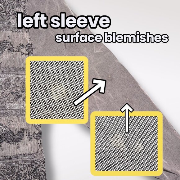 Vintage Long Sleeve Shirt Attached Vest Gray Size Medium - Picture 9 of 9